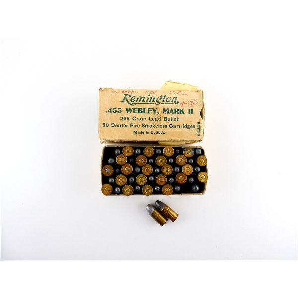 COLLECTIBLE ASSORTED DOMINION .455 COLT AMMO LOT