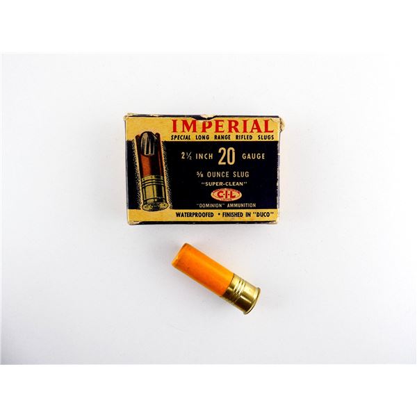 COLLECTIBLE IMPERIAL 20 GAUGE 2 1/2" SHOT SHELL AMMO LOT