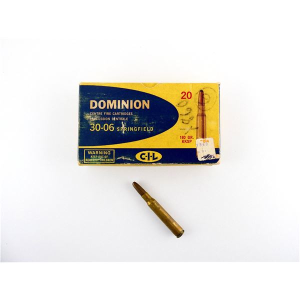 COLLECTIBLE DOMINION .30-06 SPRG AMMO LOT