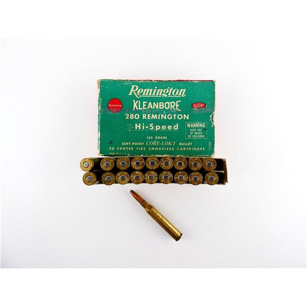 COLLECTIBLE REMINGTON .280 REM AMMO LOT