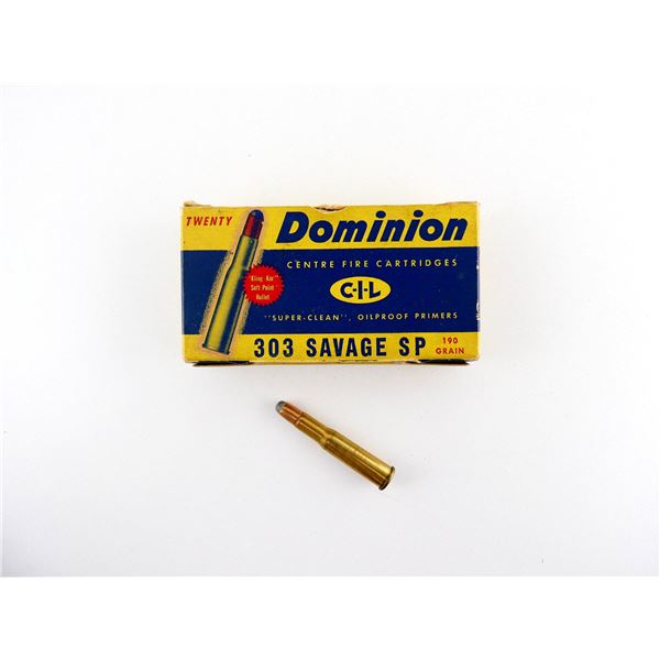 COLLECTIBLE DOMINION .303 SAV AMMO LOT
