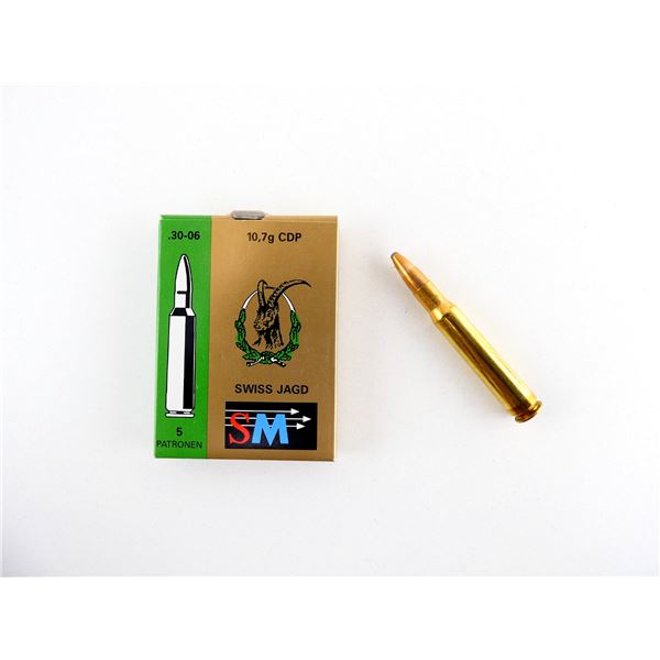 COLLECTIBLE SWISS JAGD .30-06 SPRG AMMO LOT