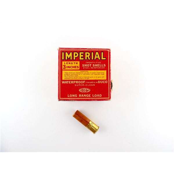 COLLECTIBLE IMPERIAL 12 GAUGE 3" SHOT SHELL AMMO LOT