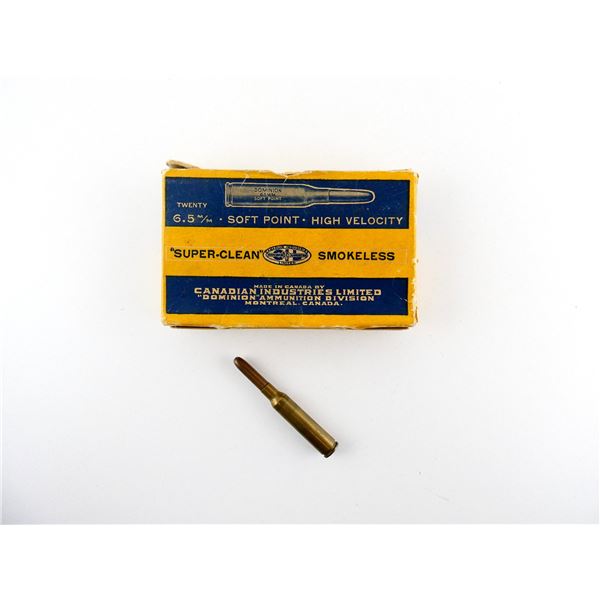 COLLECTIBLE DOMINION 6.5MM AMMO LOT