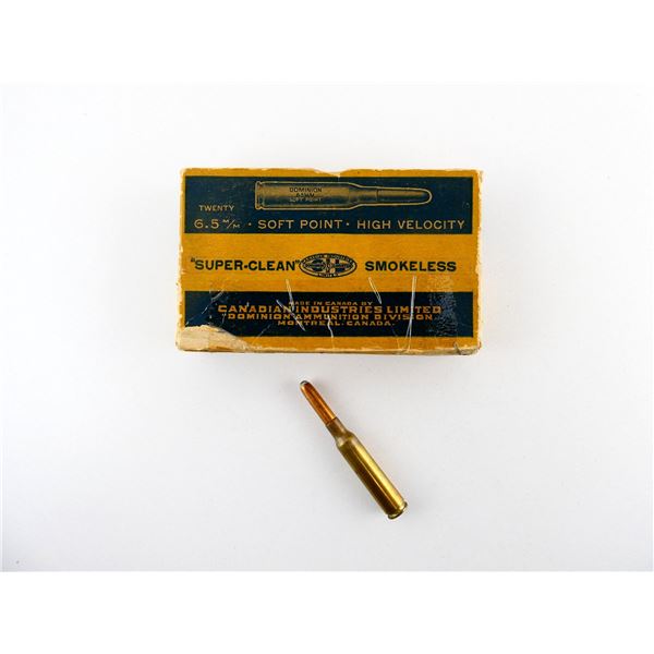 COLLECTIBLE DOMINION 6.5MM AMMO LOT