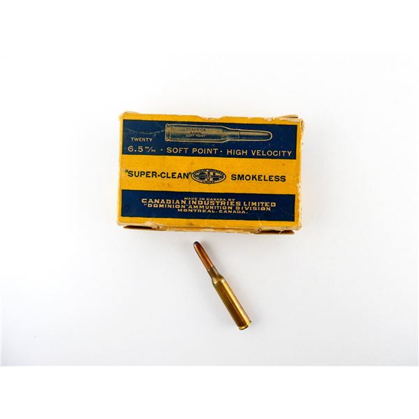 COLLECTIBLE DOMINION 6.5MM AMMO LOT