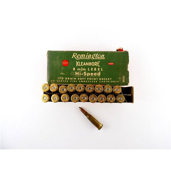 COLLECTIBLE REMINGTON 8MM LEBEL AMMO LOT