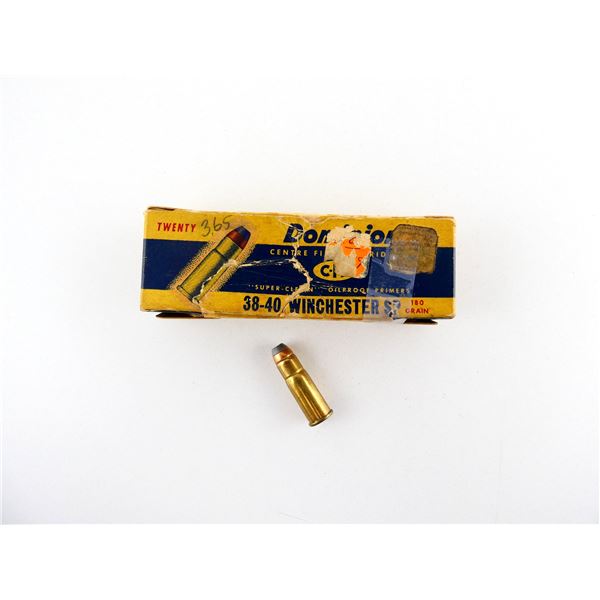 COLLECTIBLE DOMINION .38-40 WIN AMMO LOT