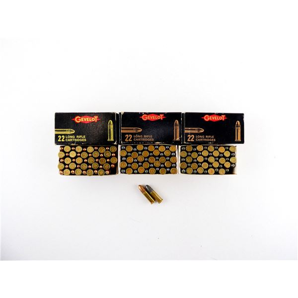 COLLECTIBLE GEVELOT .22 LR AMMO LOT
