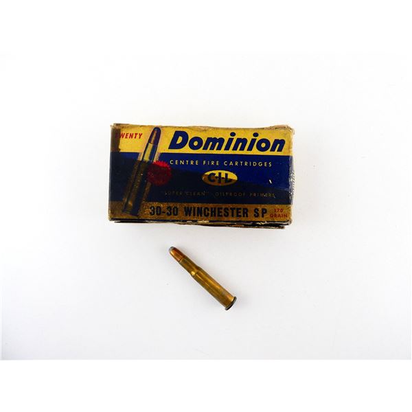 COLLECTIBLE DOMINION .30-30 WIN AMMO LOT