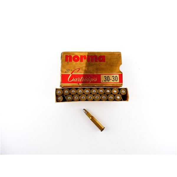 COLLECTIBLE NORMA .30-30 WIN AMMO LOT