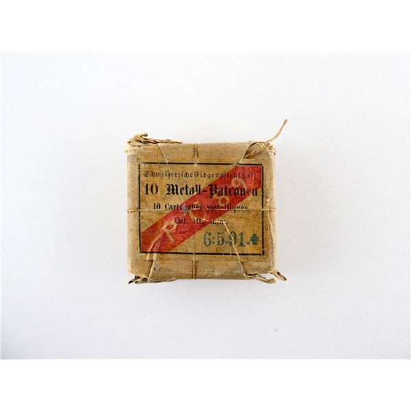 COLLECTIBLE SWISS MILITARY 10.4MM SWISS VETTERLI (.41 SWISS RF) AMMO LOT