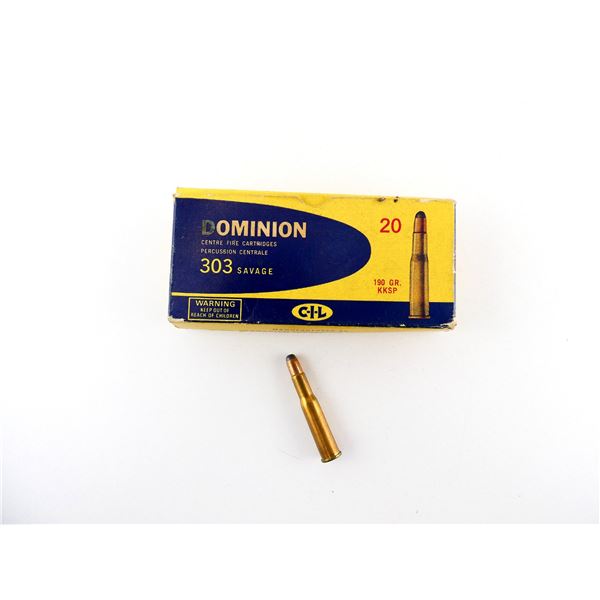 COLLECTIBLE DOMINION .303 SAV AMMO LOT