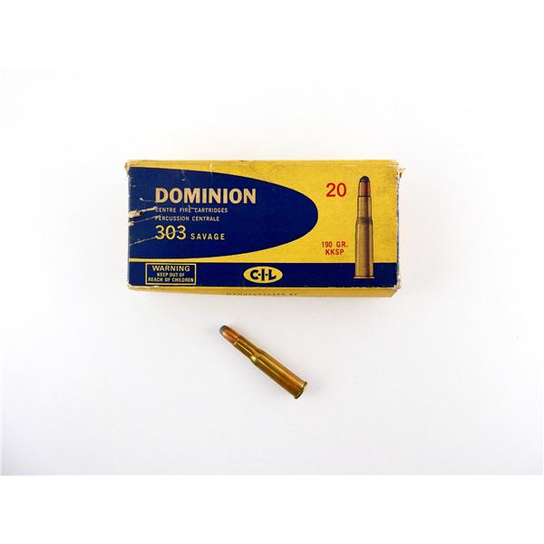 COLLECTIBLE DOMINION .303 SAV AMMO LOT