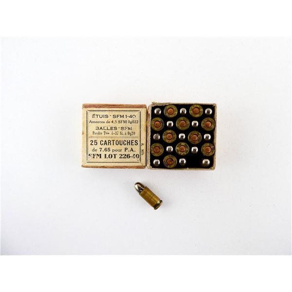 COLLECTIBLE SFM 7.65MM P.A AMMO LOT
