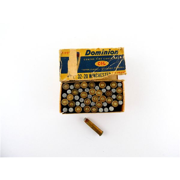COLLECTIBLE DOMINION .32-20 WIN AMMO LOT