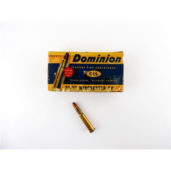 COLLECTIBLE DOMINION .30-30 WIN AMMO LOT