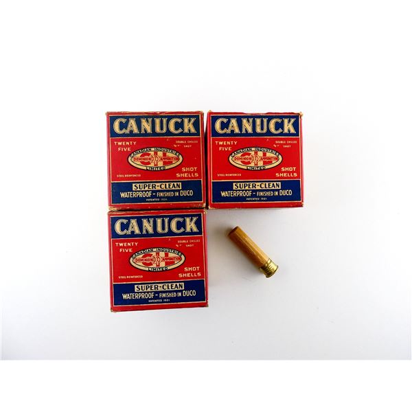 COLLECTIBLE CIL CANUCK 28 GAUGE 2 1/2" SHOT SHELL AMMO LOT