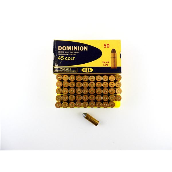 COLLECTIBLE DOMINION .45 COLT AMMO LOT