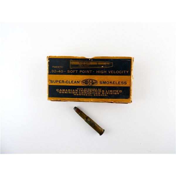 COLLECTIBLE ASSORTED DOMINION .32-40 WIN  AMMO LOT