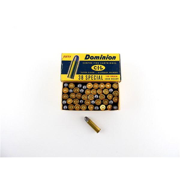 COLLECTIBLE DOMINION .38 SPL AMMO LOT