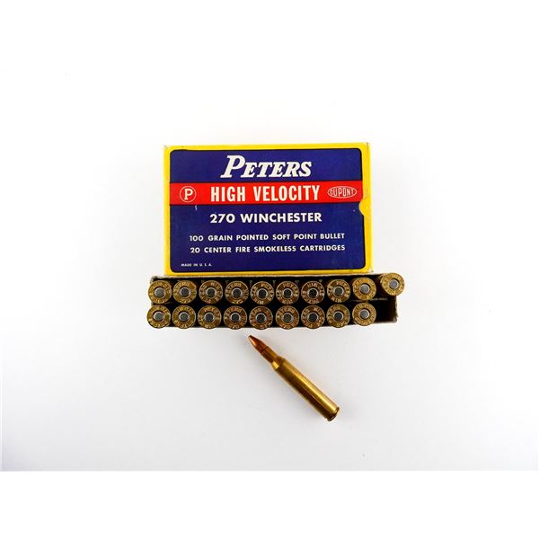COLLECTIBLE PETERS .270 WIN AMMO LOT