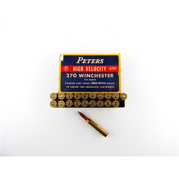 COLLECTIBLE PETERS .270 WIN AMMO LOT