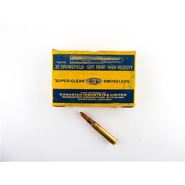 COLLECTIBLE DOMINION .30 SPRG AMMO LOT