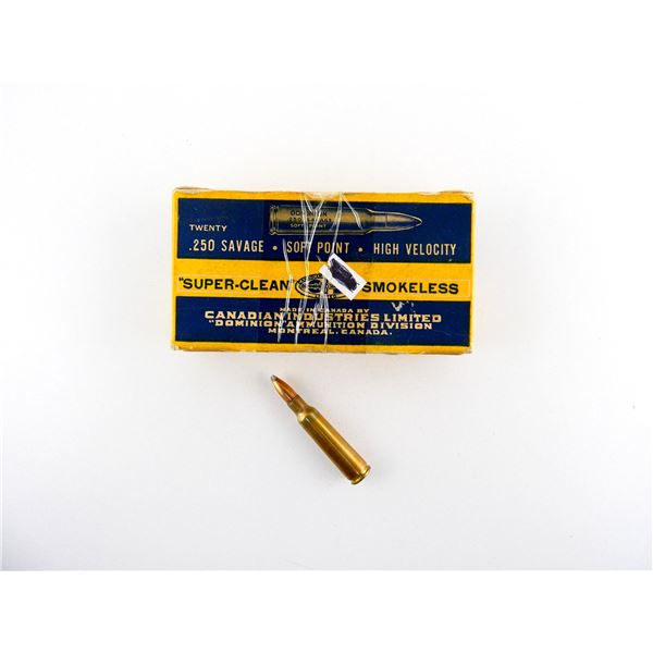 COLLECTIBLE DOMINION .250 SAV AMMO LOT