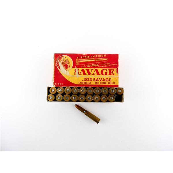 COLLECTIBLE SAVAGE .303 SAV AMMO LOT