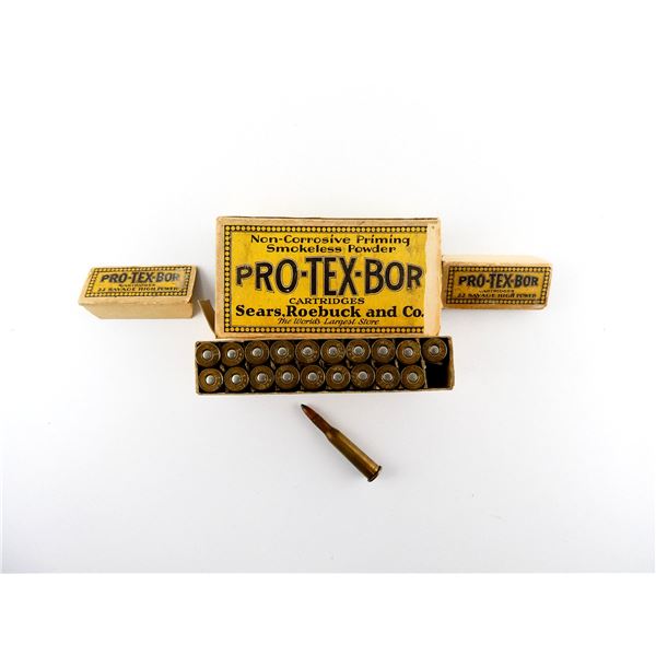 COLLECTIBLE PRO-TEX-BOR .22 SAV AMMO LOT