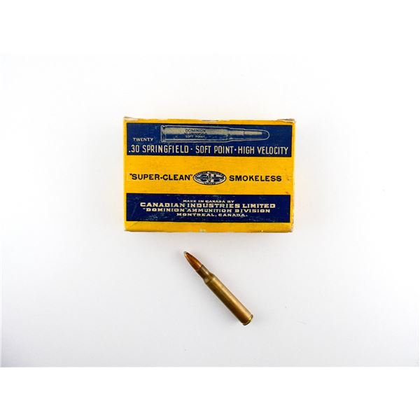 COLLECTIBLE DOMINION .30 SPRG AMMO LOT