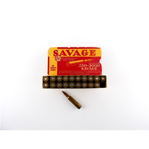 COLLECTIBLE SAVAGE .250-3000 SAV AMMO LOT