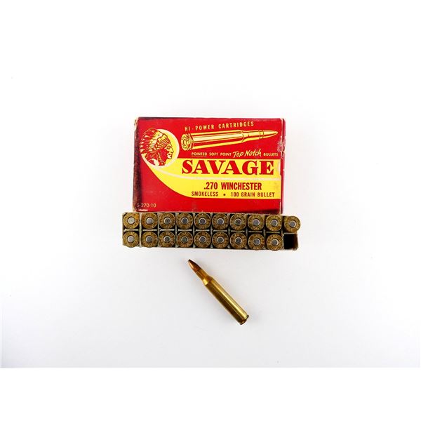 COLLECTIBLE SAVAGE .270 WIN AMMO LOT