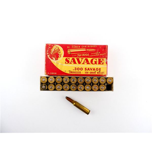 COLLECTIBLE SAVAGE .300 SAV AMMO LOT
