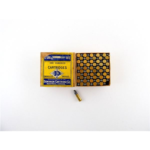 COLLECTIBLE DOMINION .22 LONG AMMO LOT