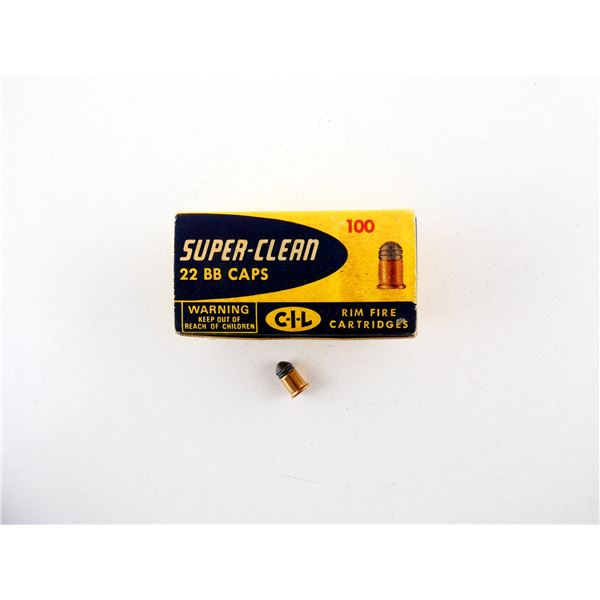 COLLECTIBLE CIL .22 BB CAPS AMMO LOT