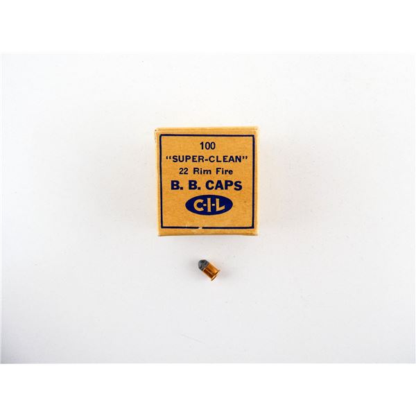 COLLECTIBLE CIL .22 BB CAPS AMMO LOT