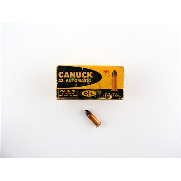 COLLECTIBLE CIL CANUCK .22 AUTO AMMO LOT