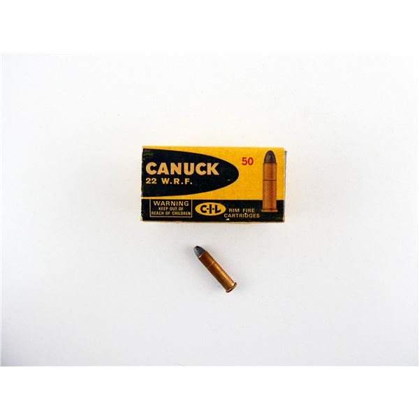COLLECTIBLE CIL CANUCK .22 WRF AMMO LOT