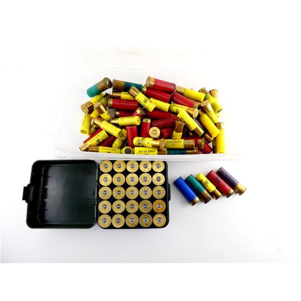 RELOADED ASSORTED 12 GAUGE / 16 GAUGE /20 GAUGE 2 3/4" SHOT SHELL AMMO LOT