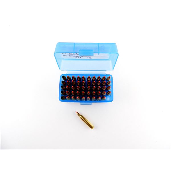 RELOADED ASSORTED .204 RUGER AMMO AND NON-PRIMED BRASS CASES LOT