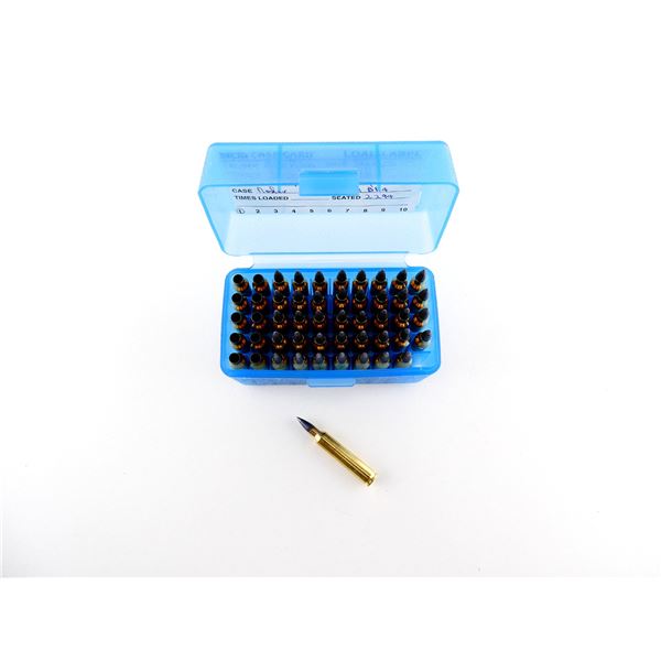 RELOADED ASSORTED .204 RUGER AMMO AND NON-PRIMED BRASS CASES LOT