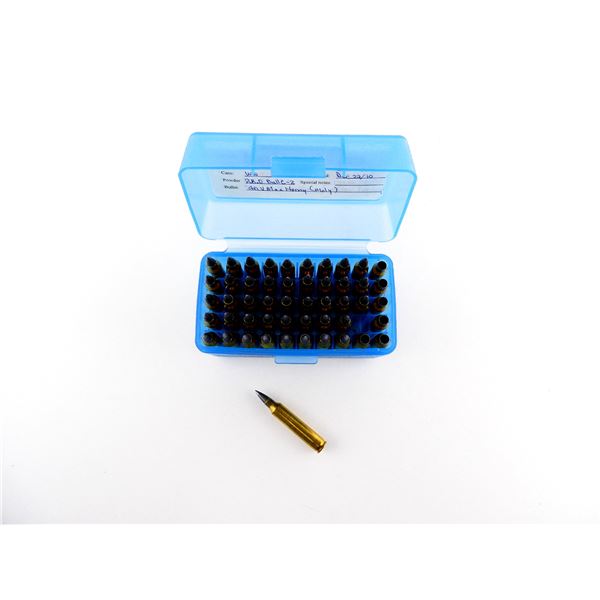 RELOADED ASSORTED .204 RUGER AMMO AND NON-PRIMED BRASS CASES LOT