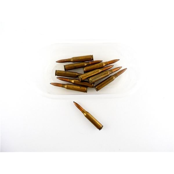 RELOADED ASSORTED 6.5X50MM AMMO MADE FROM .35 REM BRASS CASES LOT