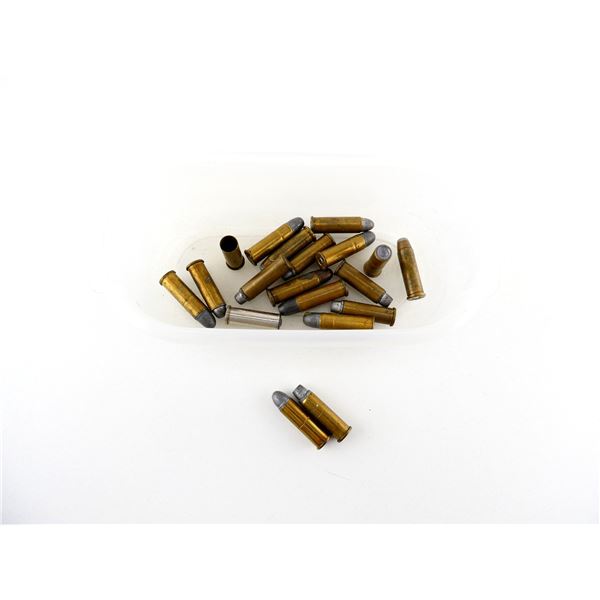RELOADED ASSORTED .38 SPL AMMO AND NON-PRIMED BRASS CASE LOT