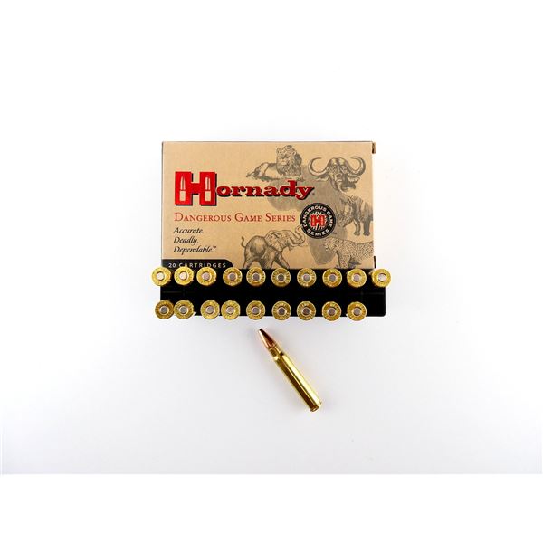 HORNADY DANGEROUS GAME SERIES 9.6X62MM AMMO LOT