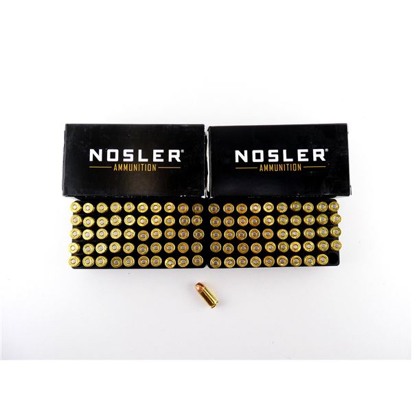 NOSLER ASP 9MM LUGER AMMO LOT