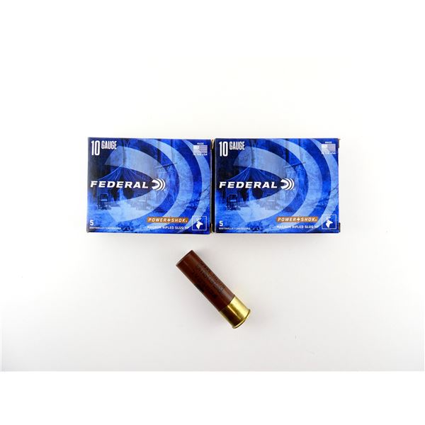 FEDERAL POWER/SHOK 10 GAUGE 3 1/2" MAG SHOT SHELL AMMO LOT