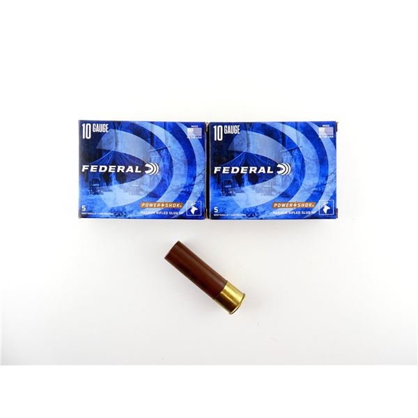 FEDERAL POWER/SHOK 10 GAUGE 3 1/2" MAG SHOT SHELL AMMO LOT